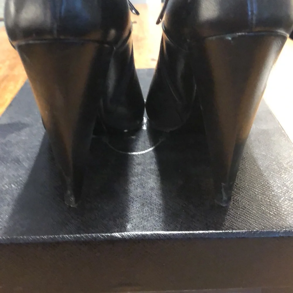 Prada Black High Heeled Bootie, size 39.5